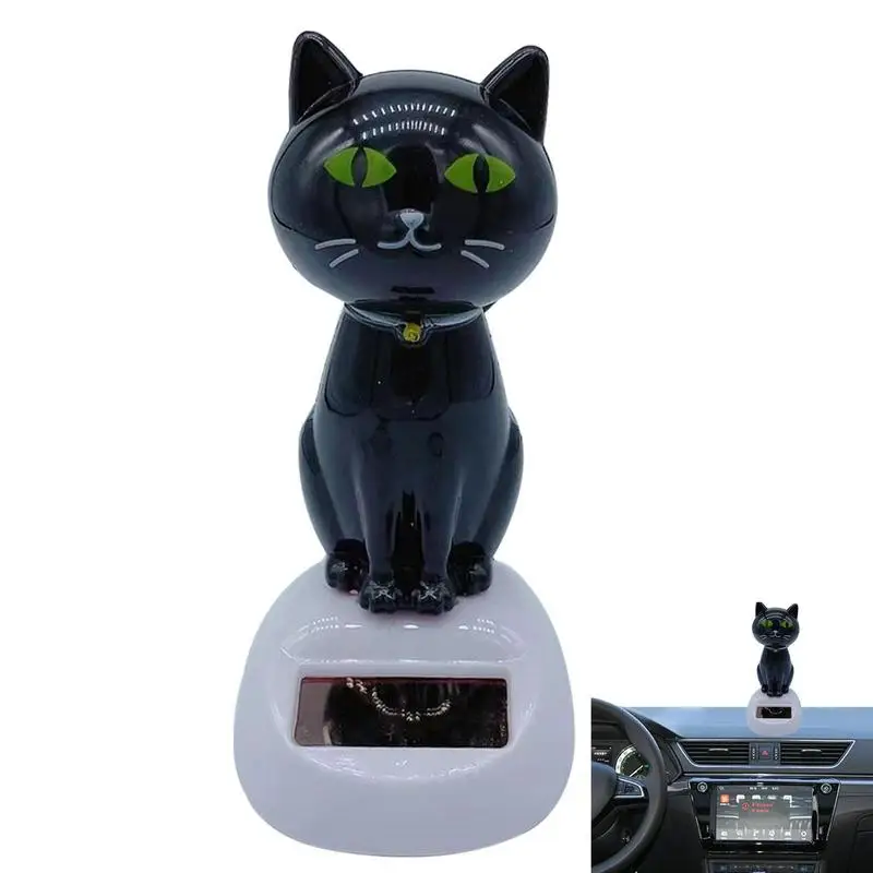 

Solar Dancing Toy Cute Solar Powered Swinging Cat Dashboard Decoration Small Animated Bobble Dancer Car Dashboard Decor