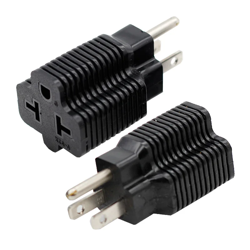 

USA NEMA 5-15P male plug to 5-20R 6-20R Female Power socket adapter converter