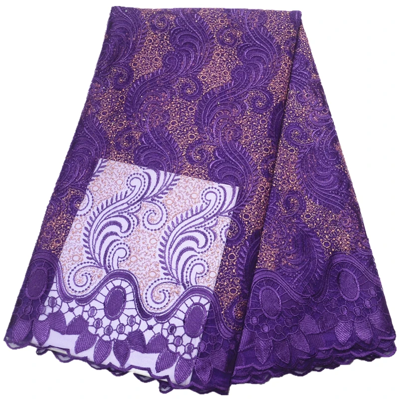 5Yards Tulle Lace With Stones New 2023 High Quality African Fabric Nigerian For Women Dess |