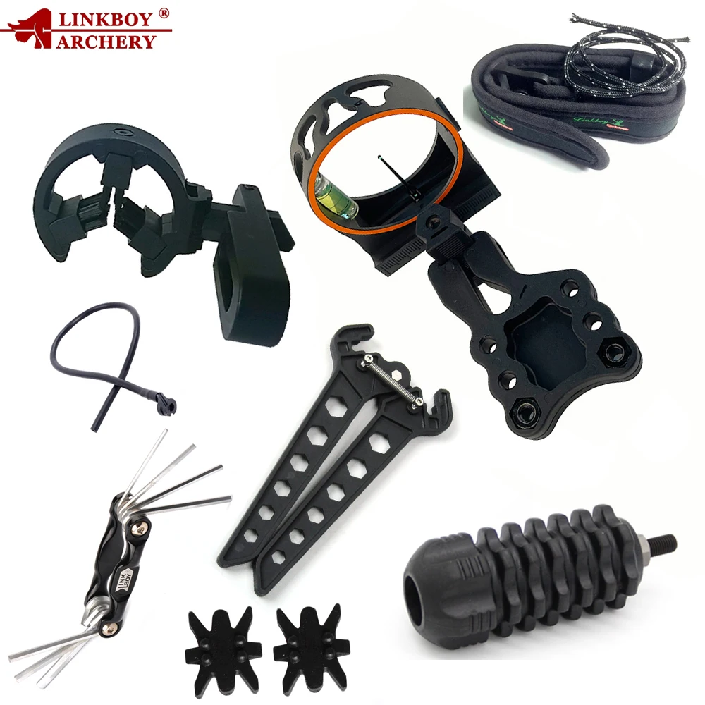 Archery Upgrade Combound Bow Sight Kits Arrow Rest Stabilizer Compound Kit | &amp