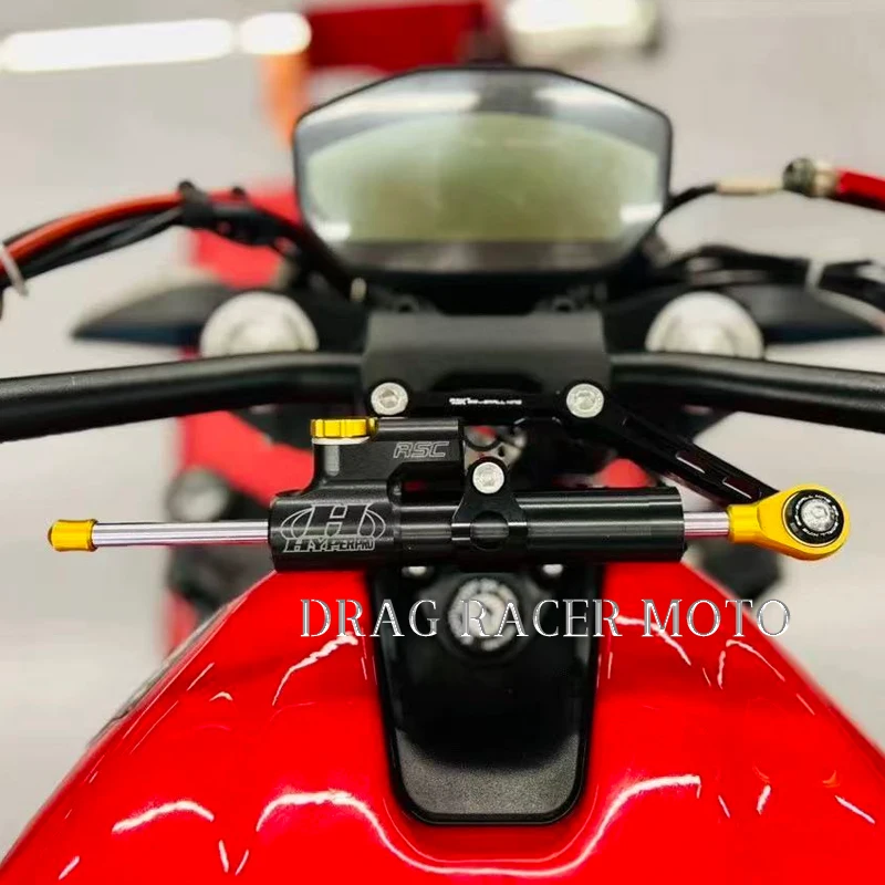 Фото Комплект демпфера руля для мотоцикла Ducati Monster 821 2014-2021: стабилизатор руля, кронштейн №3