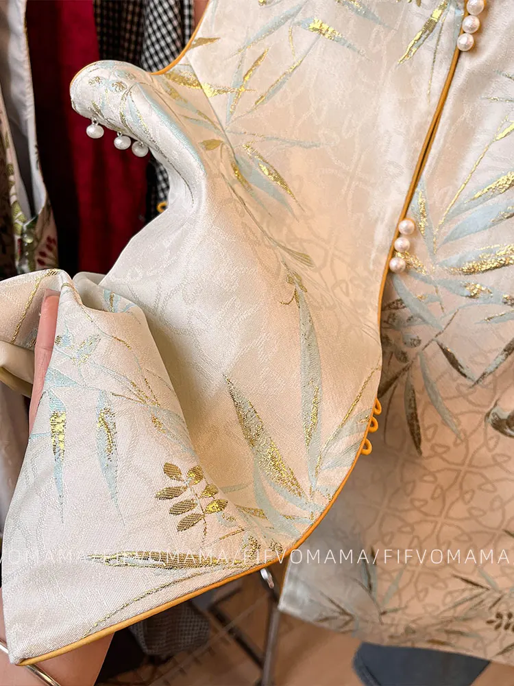 New Chinese Jacquard Vest Women Summer Light National Sle Design Sense Improved Costume Waistc...