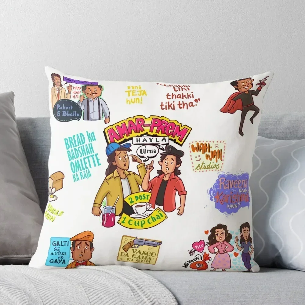 Andaz Apna doodle mashup-Ink India Подушка Роскошная наволочка Роскошные диванные подушки в