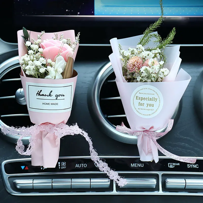 

Car Air Freshener Dried Flower Car Clip Fragrance For Auto Interior Accessories Mini Flower Reuse Car Diffuser For Air Vent Car