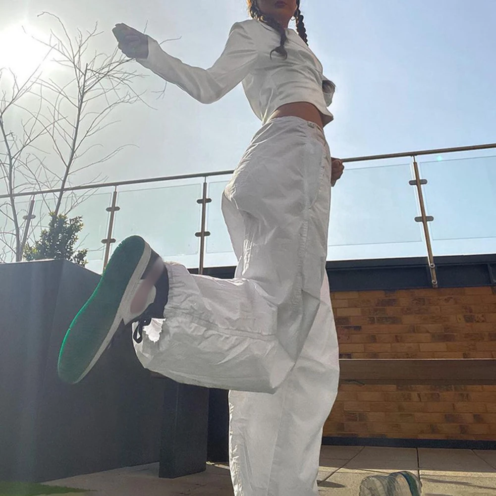 Брюки YiYiMiYu женские свободные уличная одежда брюки с широкими штанинами в стиле