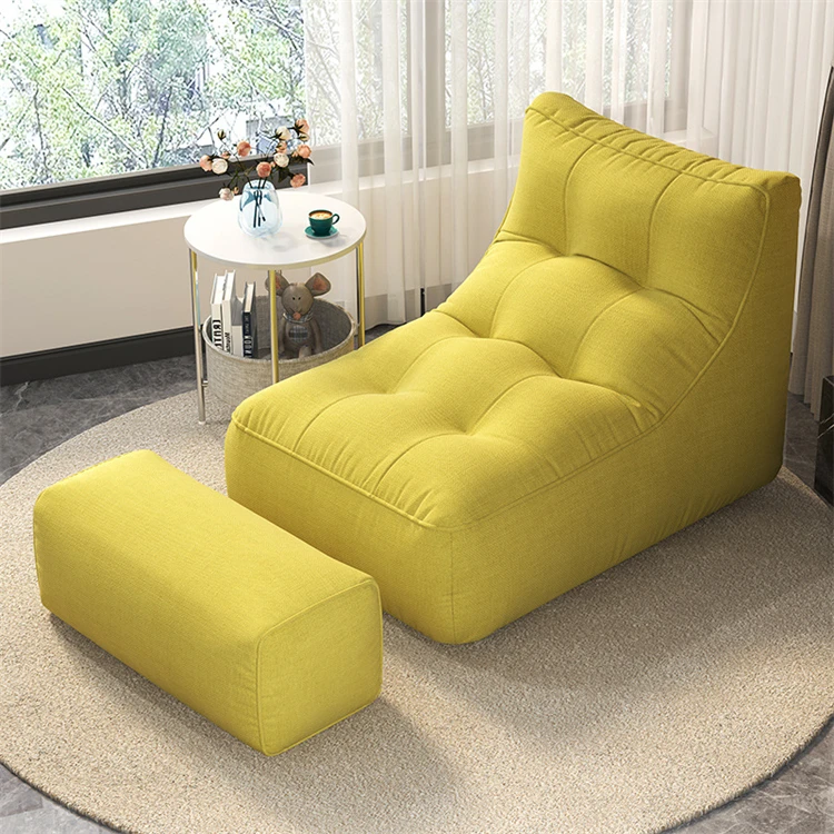 

Bedroom Modern Chairs Living Room Sofa Yellow Mat Carpet Lazy Floor Chair Nordic Recliner Muebles De La Sala Home Furniture