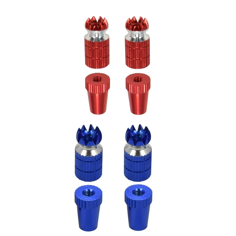 

2Set Aluminum RC Transmitter Stick Ends Controller Thumb Rocker M3 Thread For TX Futaba / Frsky / Red & Blue