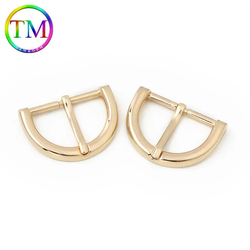 10-50Pcs Semicircle Strap Webbing Buckle Bag Strap Adjustable Buckles Flat Metal D Ring Pin Buckle Diy Hardware Accessories