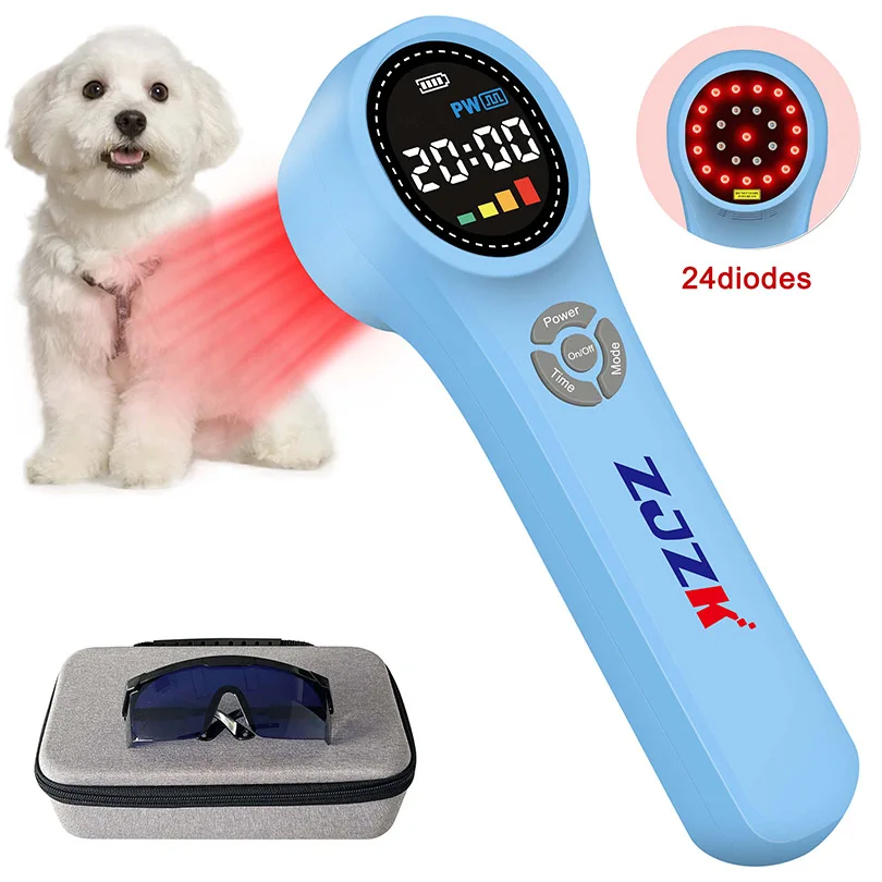 Устройство для холодной лазерной терапии домашних животных 1760 МВт 4x980нм 4x810нм
