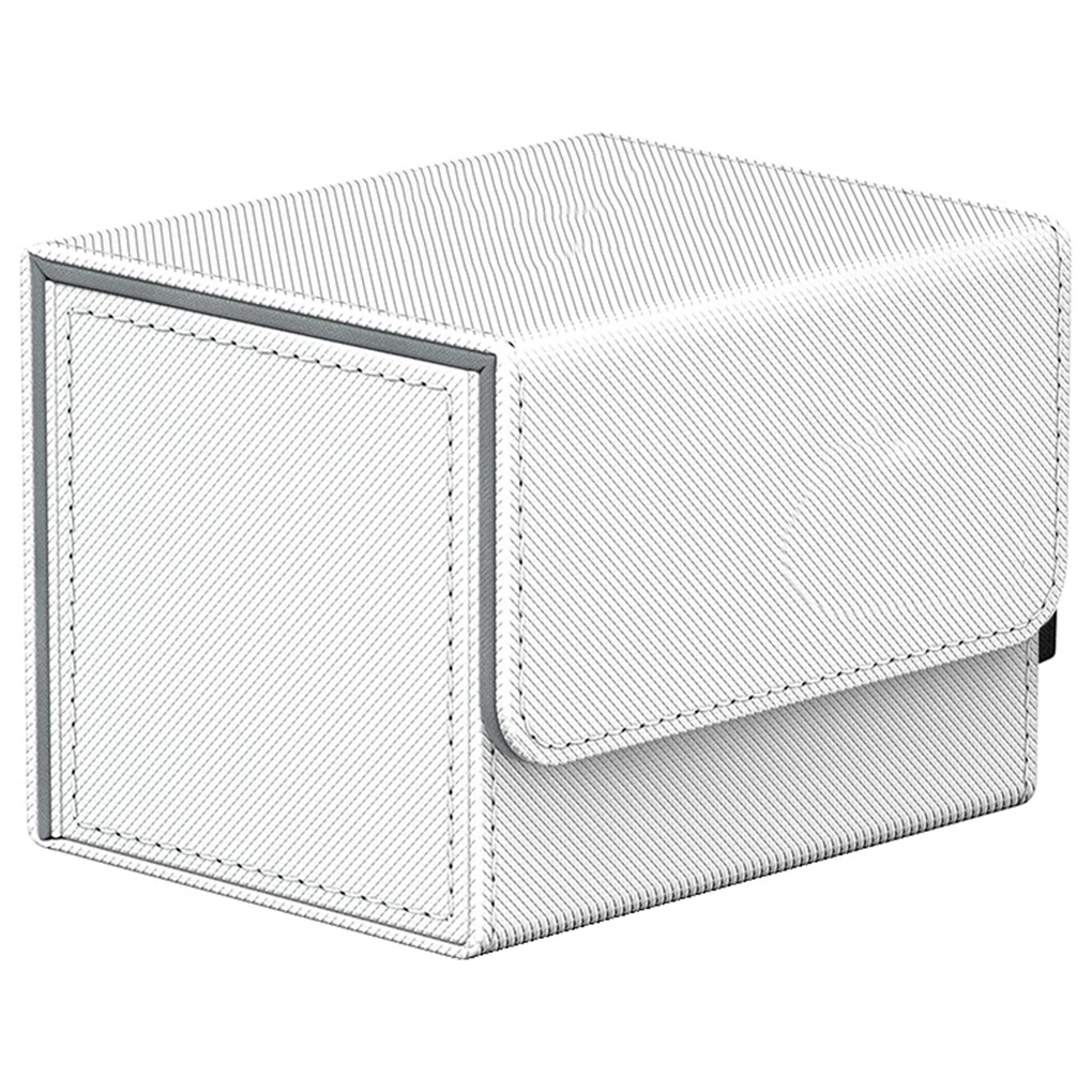 

1/2/3 Trading Card Storage Box Large Capacity Organizer Gaming Collectible Cases Protectors Container Organization White