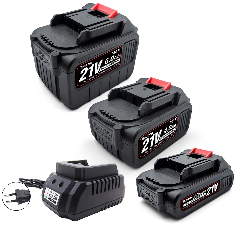 

21v Rechargeable Battery,for 18v Makita Lithium Ion Battery interface,2Ah 4Ah 6Ah For Makita Electric Power Tool with EU Charger