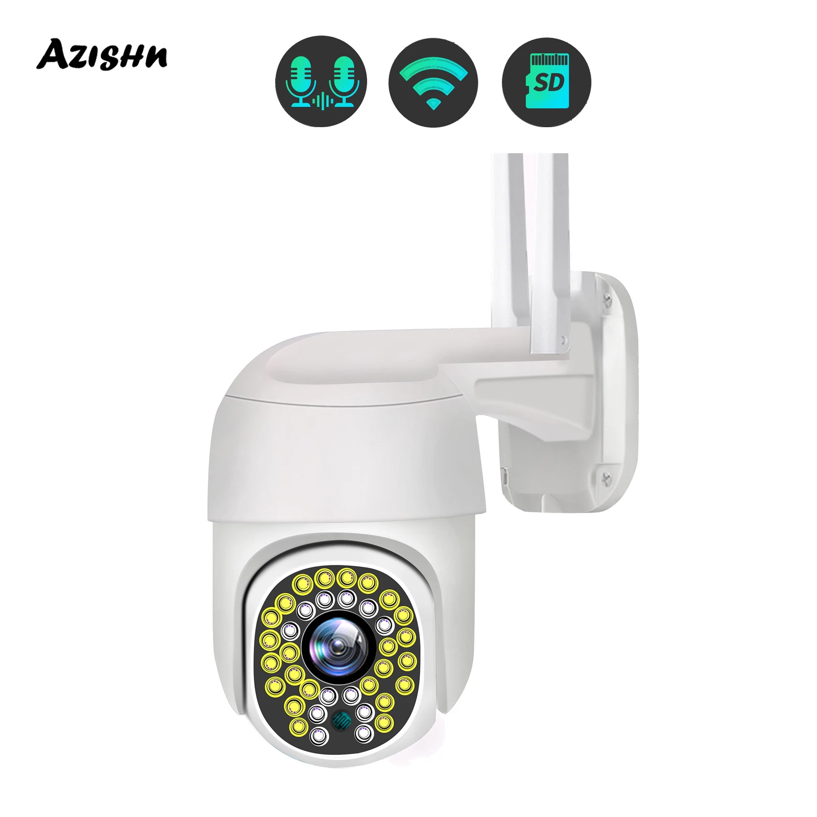 

HD 1080P IP Camera PTZ Security WiFi CCTV Surveillance Outdoor Two Way Audio Auto Tracking 4X Digital Zoom Camera SD Card ICSee