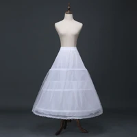 wedding accessories petticoat vestido longo ball gown crinoline underskirt 3 hoops skirt petticoats in stock