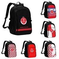 hapoel tel aviv fc large capacity multifunctional leisure sports backpack student schoolbag usb interface laptop backpack