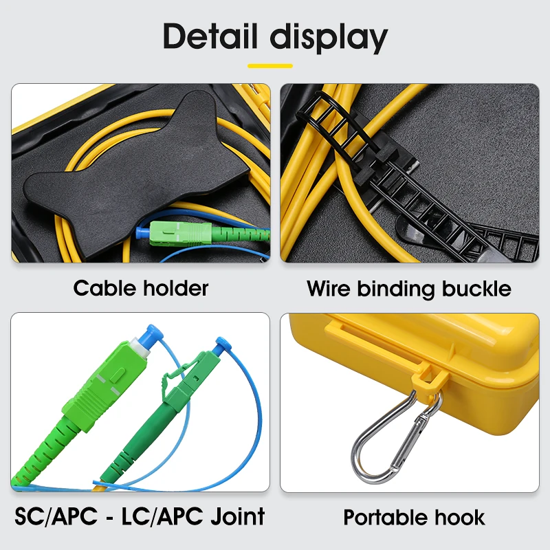 OTDR Fiber Tester SC/APC-LC/APC Test Extension Cable Fiber Jumper Box 500M 1000M 2000M
