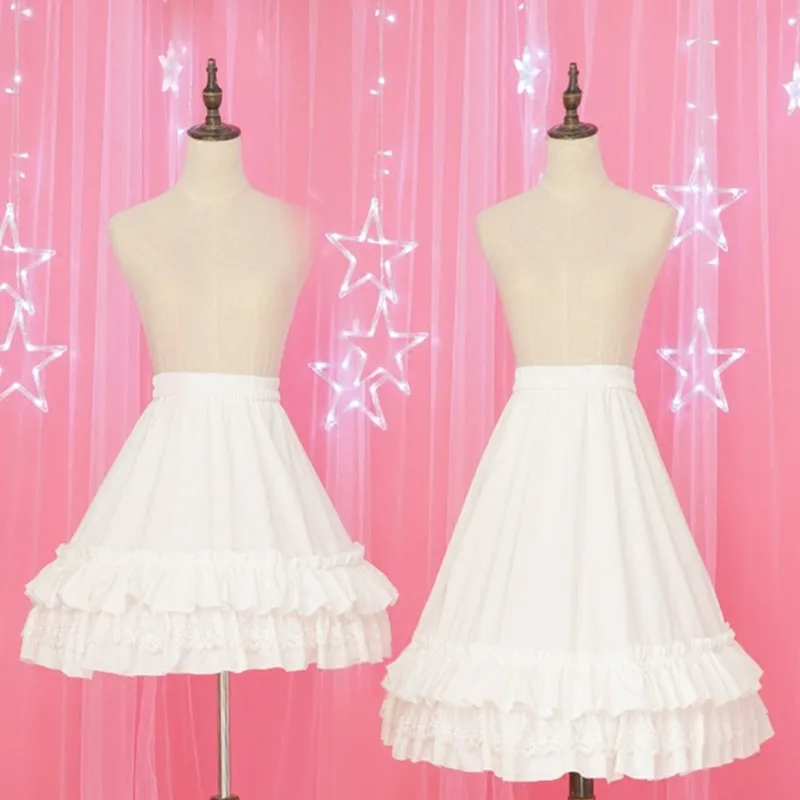 

Lolita Petticoats Layered Ruffles Chiffon Boned Tutu Skirts