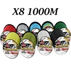 Леска рыболовная 8-жильная плетеная, 6-1000 фунтов, 0,1-1,0 мм