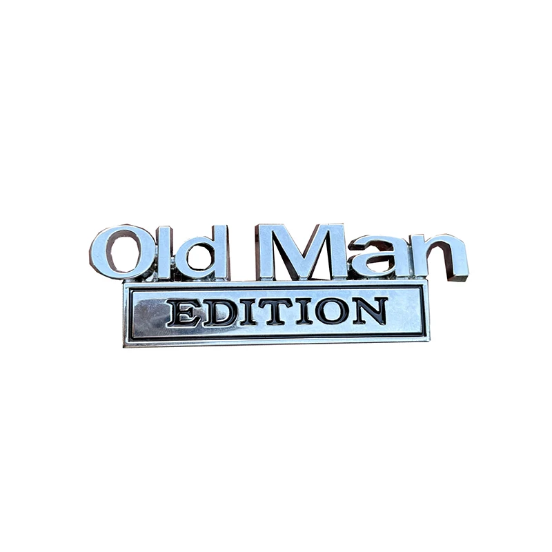 

100% и Эмблема OLD MAN EDITION Значок Логотип Багажник автомобиля Кузов Дверь Стайлинг Наклейки Наклейки Автоаксессуары