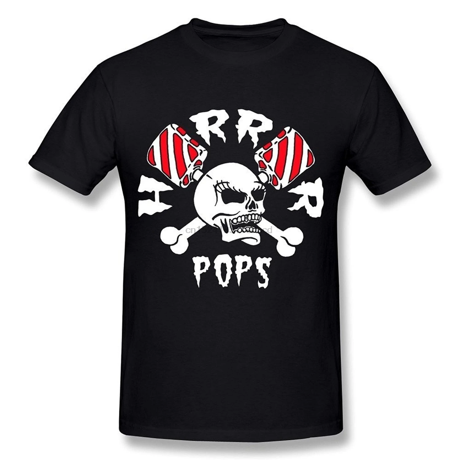 Men's HorrorPops Band Logo Skull T-shirt Men Cotton Summer Style T-Shirt Promotion |