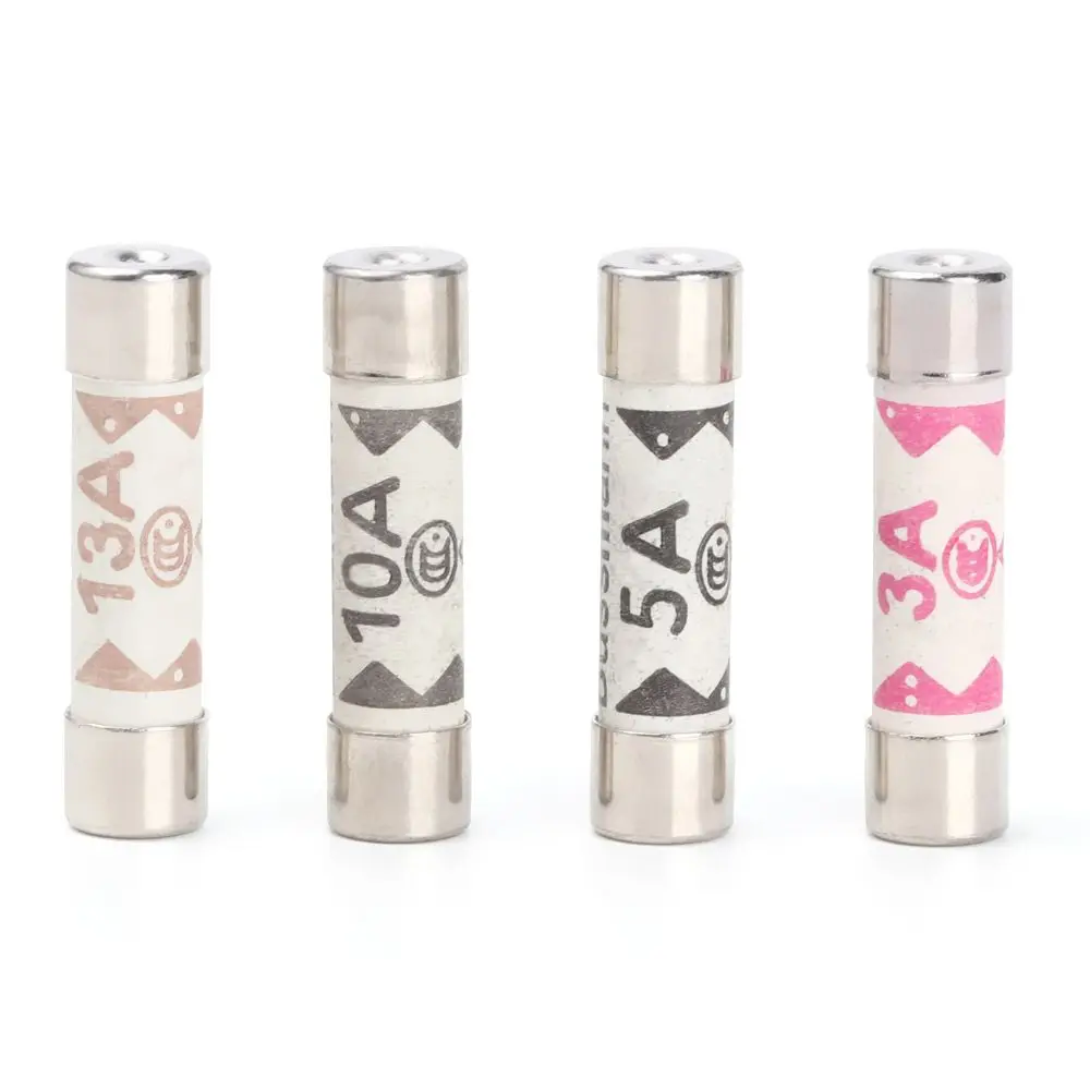 

10Pcs Replace House Hold 3-13A Electrical Accessories Ceramic Fuse BS1362 British Plug Quick Fast Blow