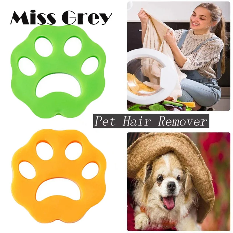 

6Pcs Pet Hair Remover Washing Machine Hair Remover Reusable Cat Dog Fur Lint Hair Remover Clothes Dryer Cleaning Laundry Tools