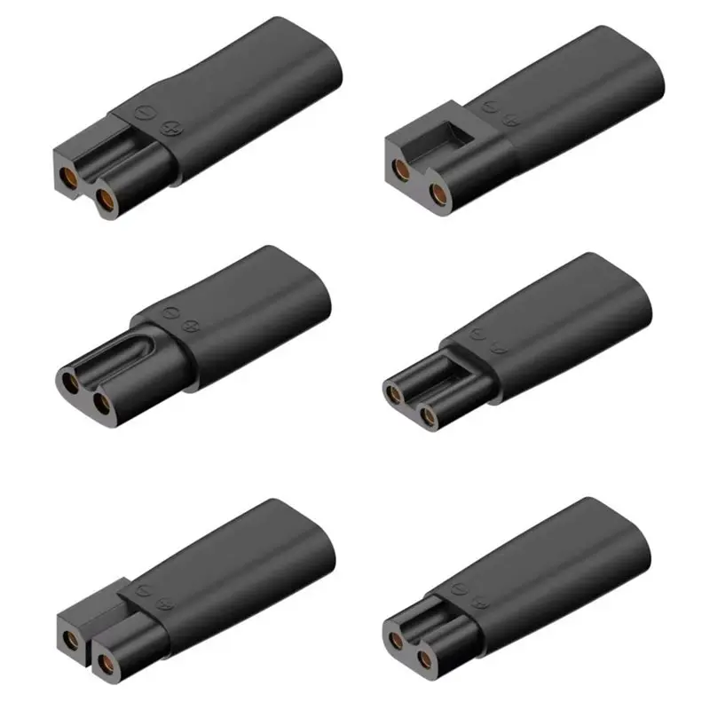 Фото 2025-6 шт. Сменные USB-адаптеры Type-C для всех типов электрических машинок для стрижки волос, триммеров для бороды, бритв, ламп №1