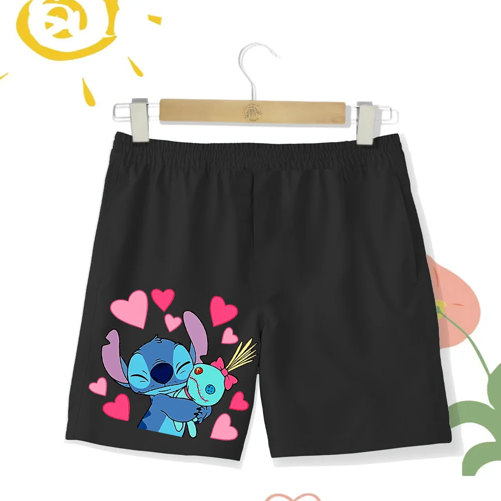 Детские пляжные брюки унисекс с принтом и веревками быстросохнущие шорты из