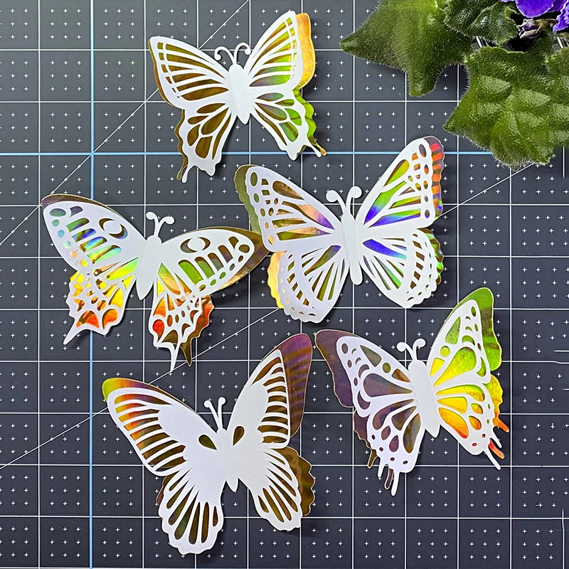 

2 Layer Layered Butterfly Metal Cutting Dies Stencils For DIY Scrapbooking Decorative Embossing Handcraft Die Cutting Template