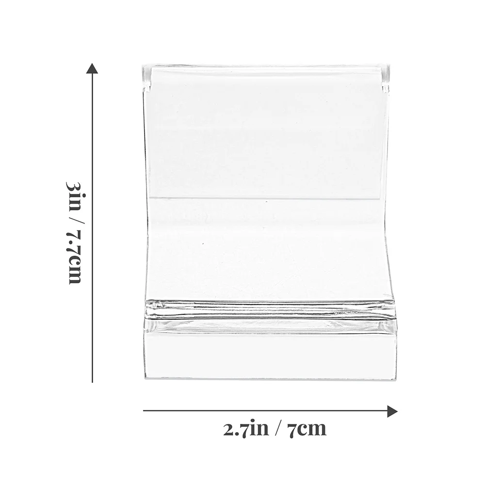 10 шт. прозрачная подставка для дисплея полка кошелька стеллаж хранения