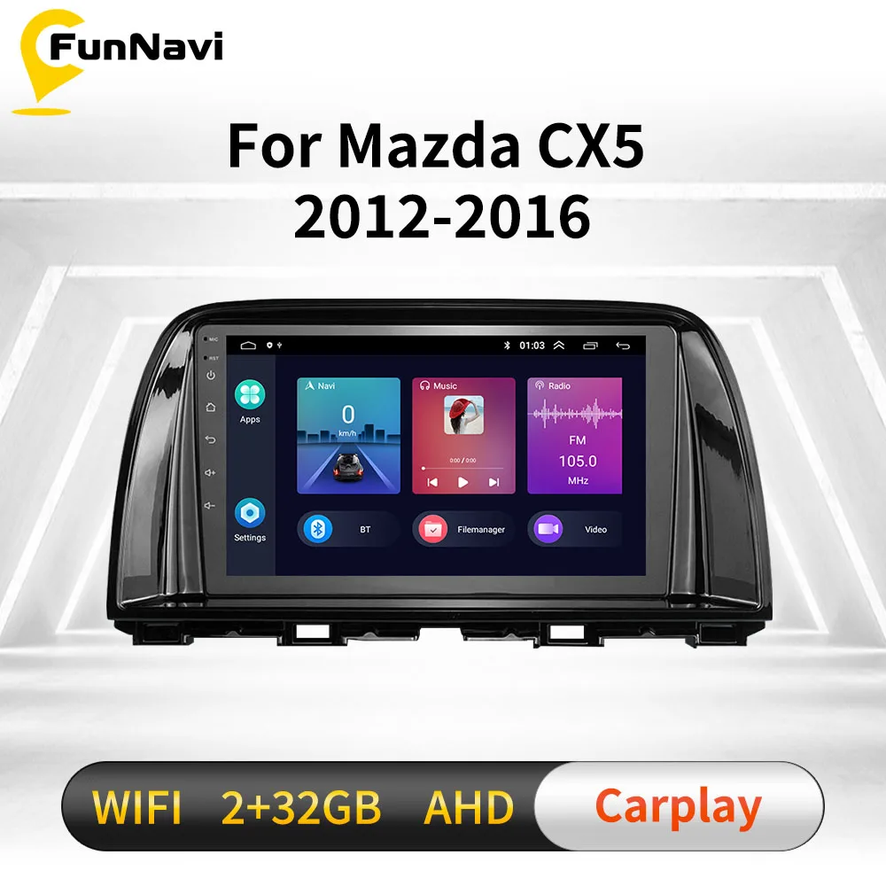 Автомобильный радиоприемник для Mazda CX5 CX-5 CX 5 2012-2016 2 Din Android автомобильный