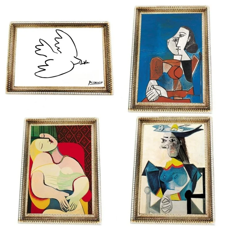 

Picasso Paintings Fridge Magnets World Famous Paintings Magnetic Stickers for Message Board Creative Home Decoration