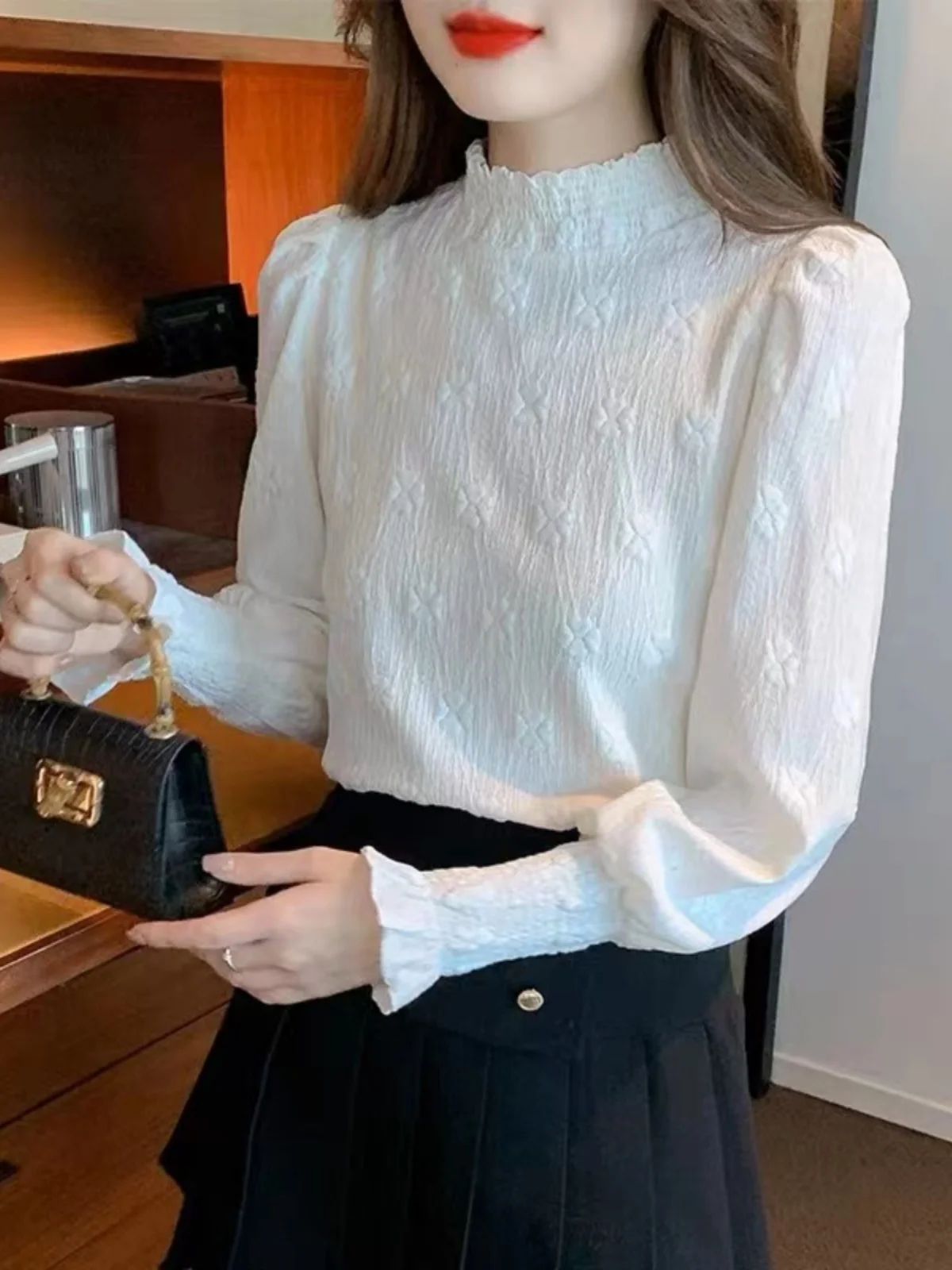 Элегантный утягивающий универсальный модный топ 2024 осень и зима новая теплая