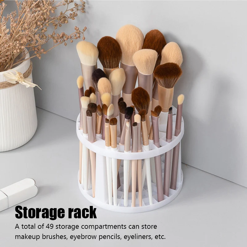 Стеллаж для косметических кистей большой емкости Многофункциональная подставка