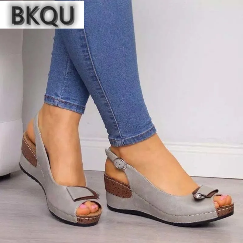 

2022 Summer New Ladies Sandals Vintage Wedge Summer Ladies Sandals Casual Sewing Ladies Shoes Cozy Ladies Sandals Plus Size