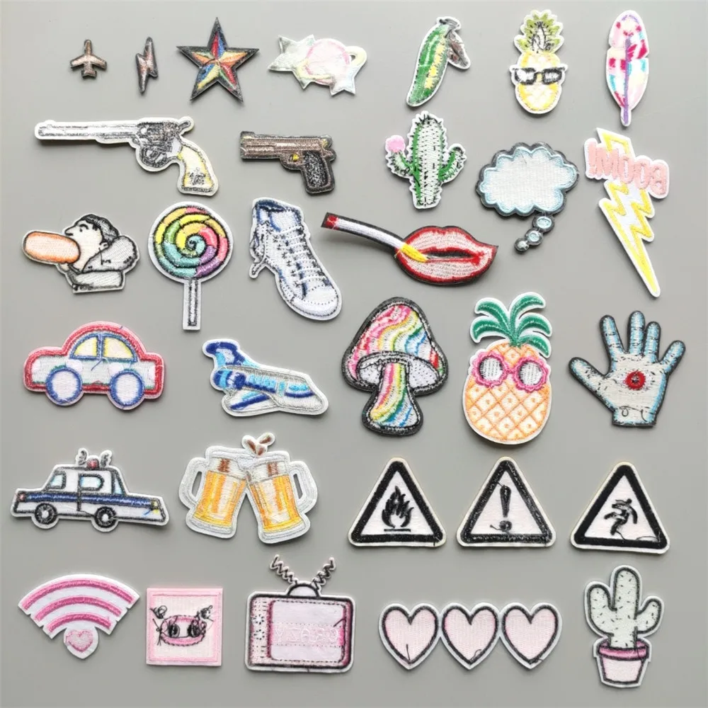 Вышитые значки для одежды рюкзака 46 стилей | Дом и сад