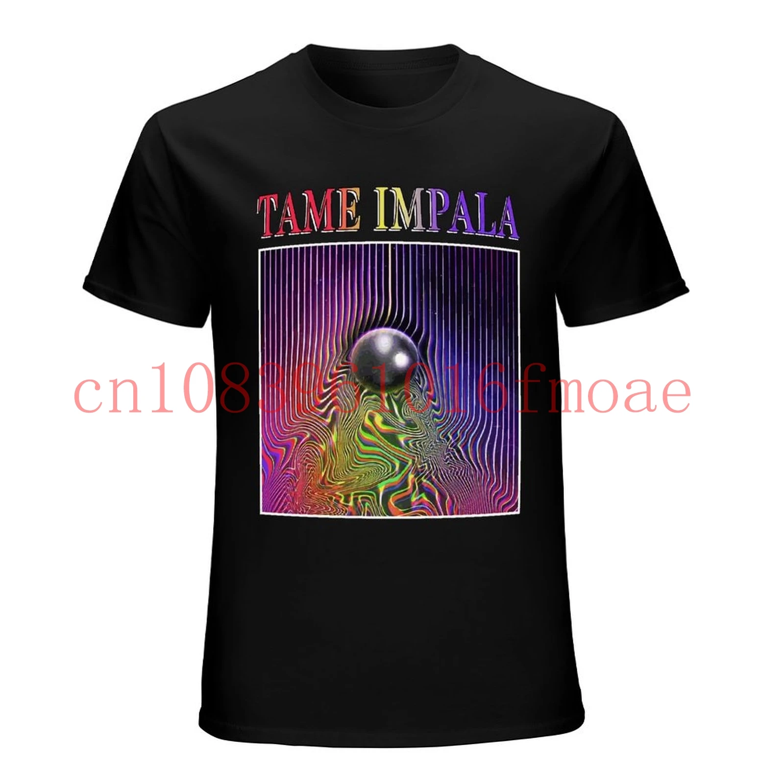 Рубашка Tame Impala винтажная черная футболка унисекс