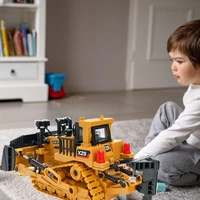 excavator toy durable crawler fine workmanship heavy excavator model toy for family bulldozer toy construction toy