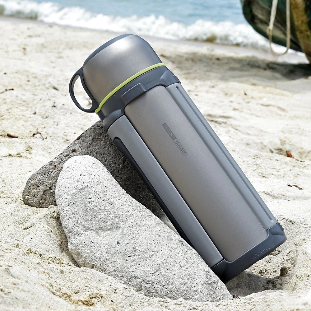 Титановый изолированный чайник объемом 1 5 л/1 8 л с крышкой для путешествий на