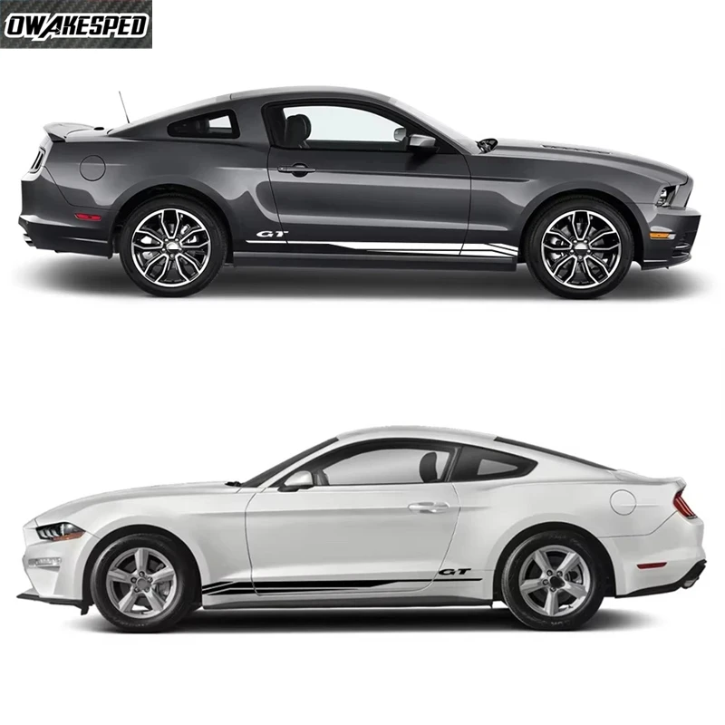 Для Ford Mustang Coupe GT 2015-Shelby GT500 GT350 кузов боковой двери автомобиля DIY виниловые наклейки украшения авто тюнинг аксессуары (art.: 3920ce99712df) - 3920ce99712df