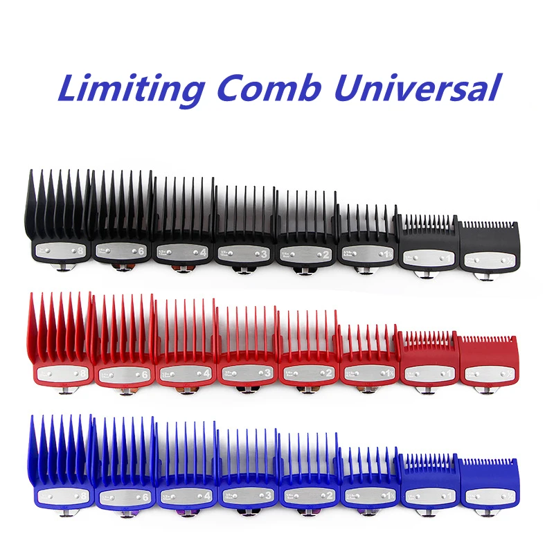 8Pcs/set Limit Comb For Wahl Electric Clipper Universal Barb