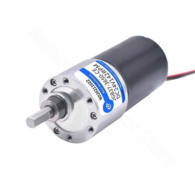 Купи DC 12V 24V Brushless Gear Motor 10-1280RPM CW CCW Speed Reduction Gearbox Motors JGB37-3650 Electric Engine DIY Car Boat Model за 354 рублей в магазине AliExpress