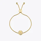 Женский браслет из нержавеющей стали Enfashion, браслет золотого цвета с шармами и буквами инициала, 188004