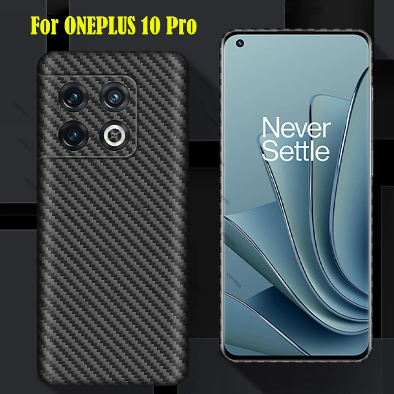 Funda For Oneplus 10 Pro Aramid Case for Oneplus 10 Pro Ultra-Thin Matte 3D Pure Real Carbon Fiber Phone Case Shockproof Cover