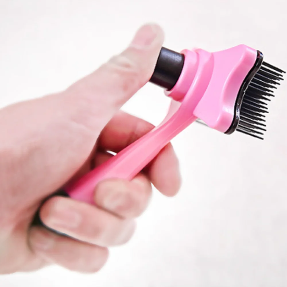 

Pet Comb Dog Grooming Massage Rake Comb Plastic Fur Shedding Soft Brush Hair Care Tools Fur Hair Brush Clean Product