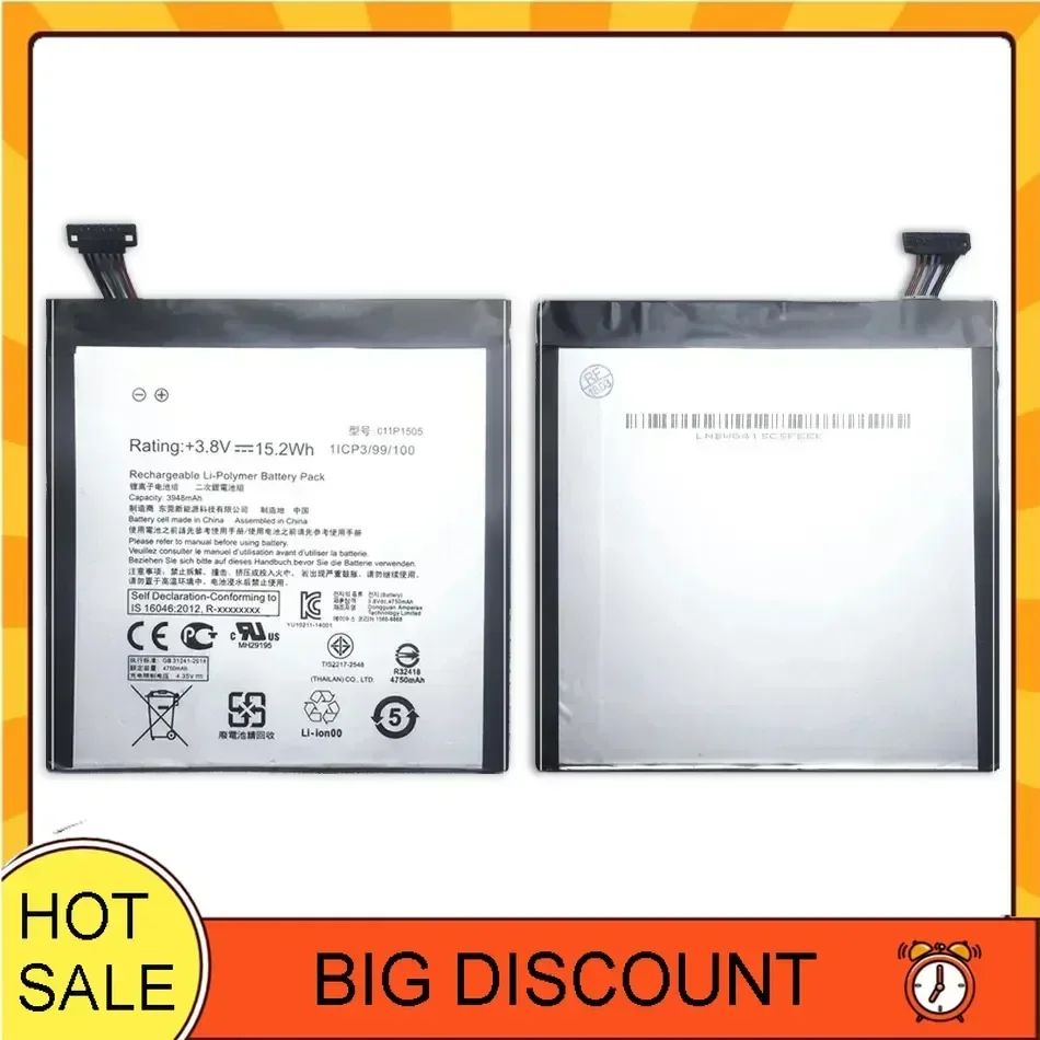 Литий-полимерный аккумулятор для планшета C11P1505 Asus ZenPad 8.0 Z380KL P024 Z380C P022 Z380CX Z380M Z380KNL