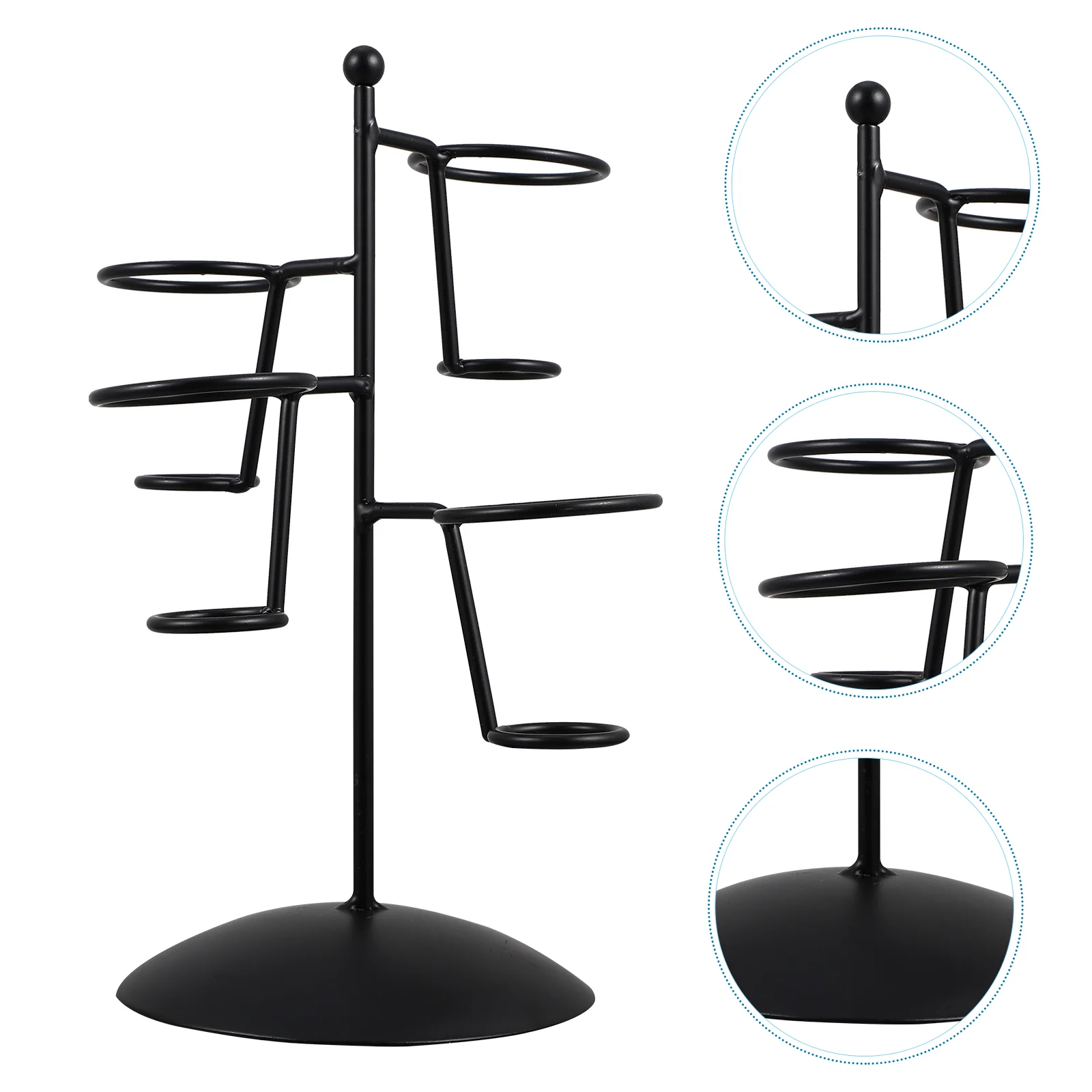 

Cone Holder Stand Rack Ice Cream Display Sushi Cones French Cupcake Waffle Roll Fry Bakinghand Popcorn Snow Iron Base Party Tray