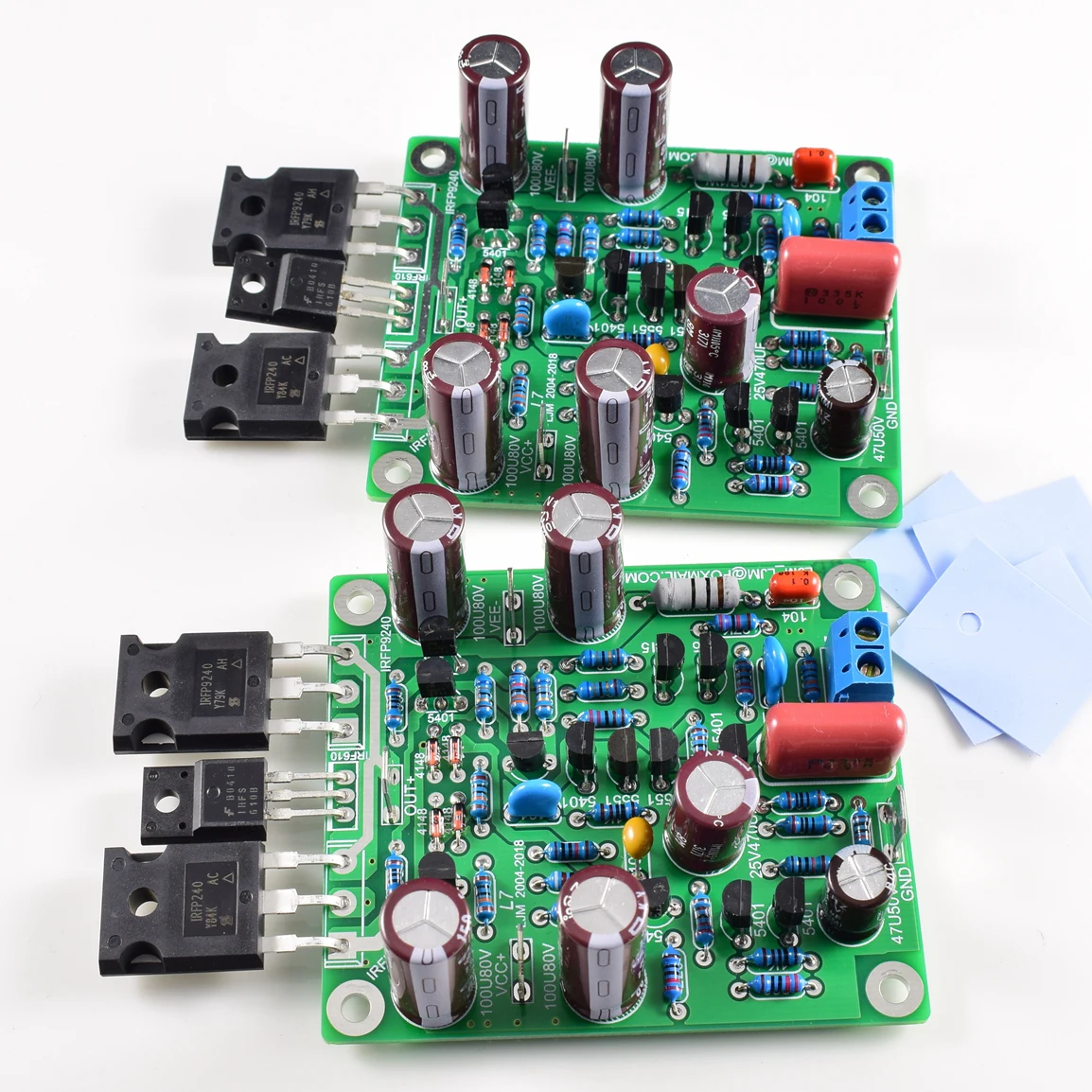 

2pcs new Class AB MOSFET IRFP240 IRFP9240 L7 Audio HIFI Power Amplifier DUAL-CHANNEL 300W to 350WX2 Amplifier Board
