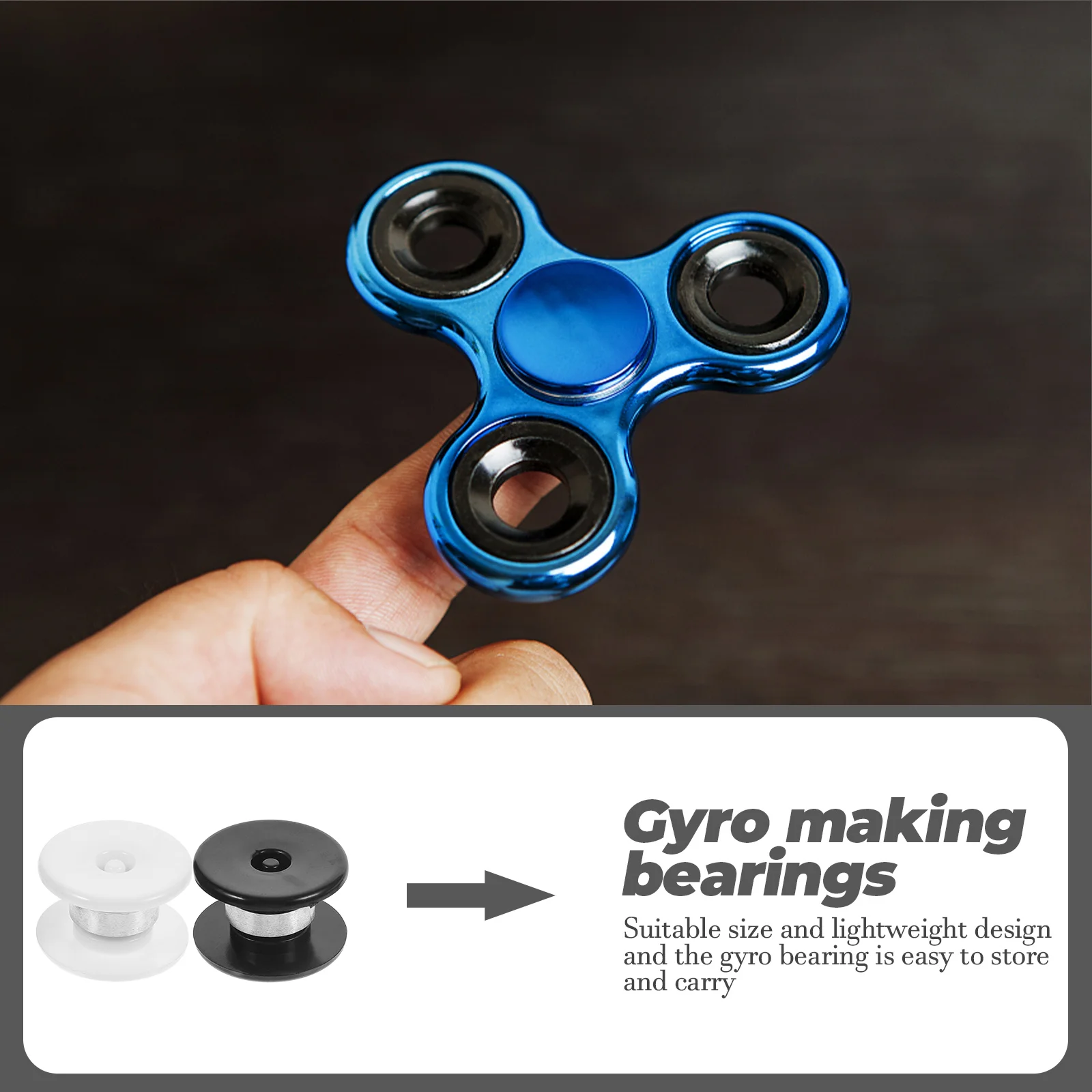 1 Set of Silicone Gyro Craft Molds Handmade Molds for DIY Gyro with Bearings Convenient Silicone Molds