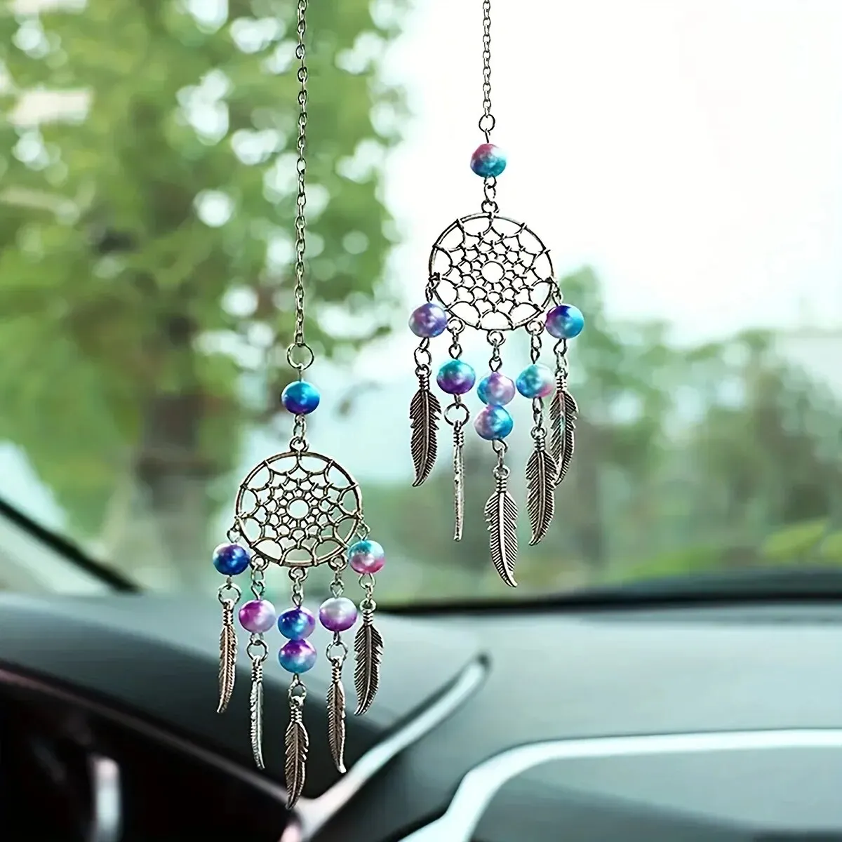2 шт. Набор Ловец снов луна бисер колокольчики Подвесные Украшения для украшения