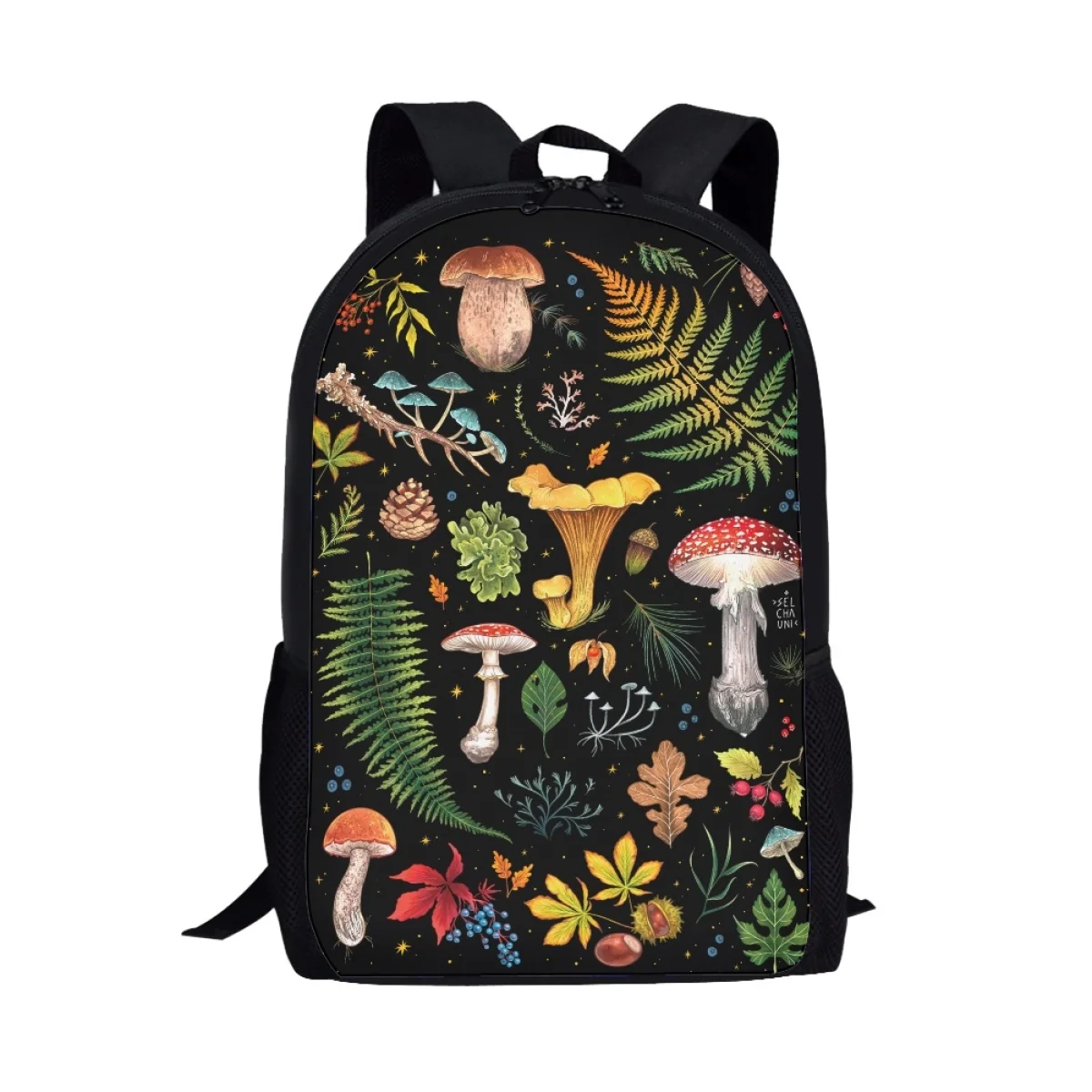 Mushroom 3D Printing Women Backpack Teenager Girls Back Pack Laptop Rucksack Casual Book Bags College Student Knapsack Satchel